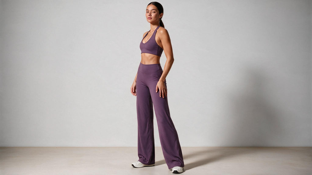 Summer Yoga Set 2Pcs Women Breathable Backless Halter-Neck Sports Bra Push Up Pilates Fitness Top Straight Leg Pants
